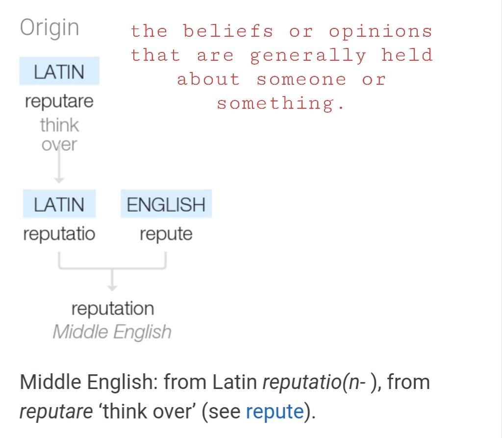15/65 – Reputation